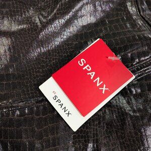 BNWT Spanx Size XL Faux Leather Brown Snake Skin Look Leggings